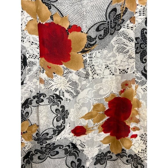 Dress U-II by Sharon Size 14 Floral and Lace Print Vintage - Picture 7 of 8